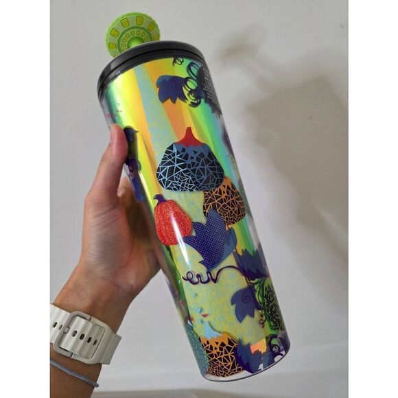 Starbucks Halloween 2024 UFO Pumpkin 24 Oz Glow In The Dark UNRELEASED NEW - Picture 5 of 10